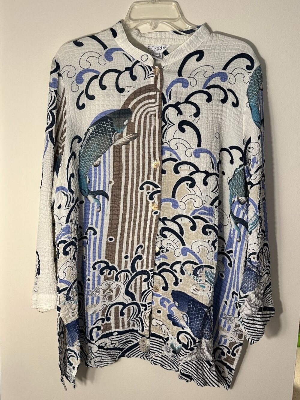 Citron Asian Inspired Tunic